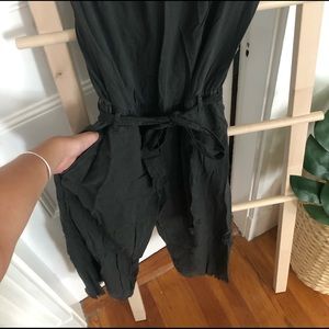 Cloth and stone strapless cropped leg jumpsuit